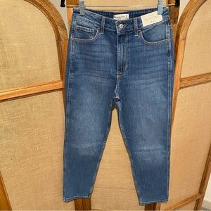 NWT Abercrombie & Fitch ‘The Mom Jean’ High Rise Jeans / Navy